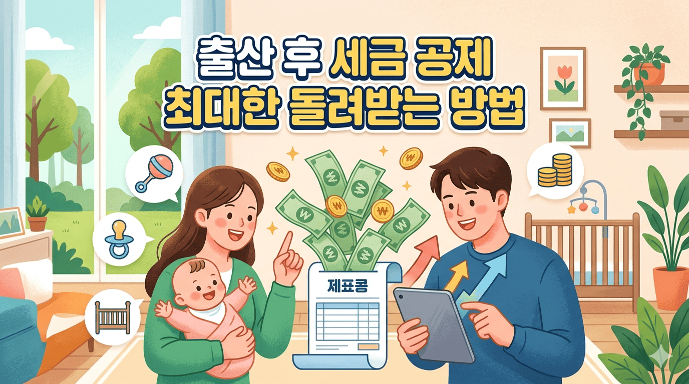 출산 후 세금 공제 최대한 돌려받는 방법 가이드와 연말정산 환급 팁